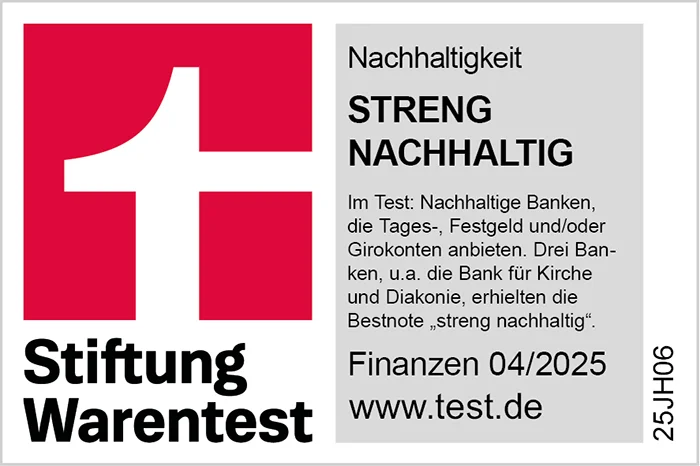 Siegel Stiftung Warentest - Streng Nachhaltig - Finanzen 04/2025