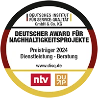 Siegel ntv - Deutscher Award für Nachhaltigkeitsprojekte