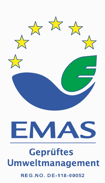 Siegel EMAS Geprüftes Umweltmanagement Reg. No. DE-118-00052